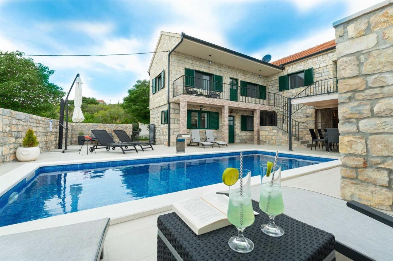 Stone Villa Didovi Snovi With Heated Pool Lisane Ostrovicke Kültér fotó